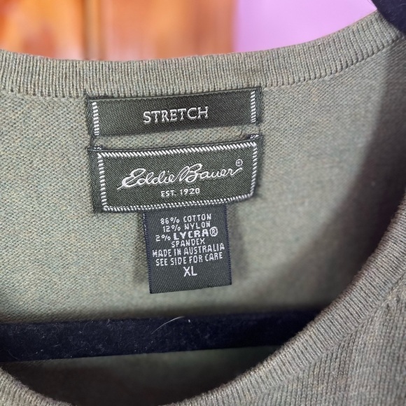 Eddie bauer deep green stretch sweater vest size xl - Picture 9 of 9